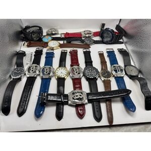Unbranded Mens Watches Lot Of 17 For Parts Or Repair